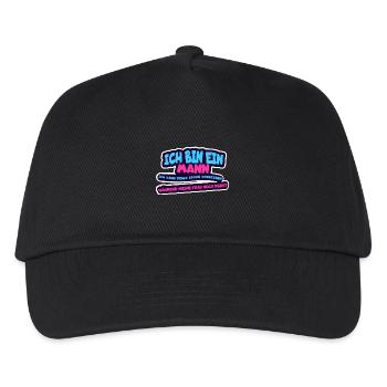 Ich bin ein Mann, ich kann Dinge schon vergessen - - Kinder Basecap - Schwarz - Vorne