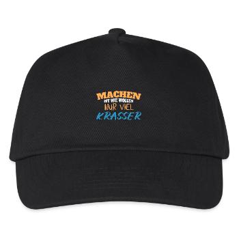 Machen ist wie wollen nur krasser - Kinder Basecap - Schwarz - Vorne