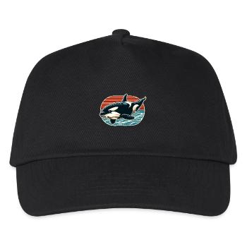 Orca Killer Whale - Kids’ Baseball Cap - black - Front