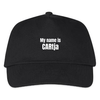 My name is CARwell, not Katja - Kids’ Baseball Cap - black - Front