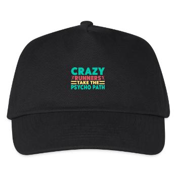 Running Crazy Runners Marathon Runner - Kids’ Baseball Cap - black - Front
