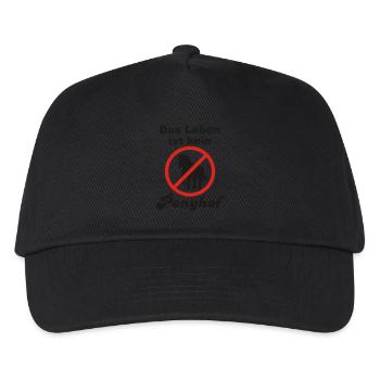 Das Leben ist kein Ponyhof - Kinder Basecap - Schwarz - Vorne