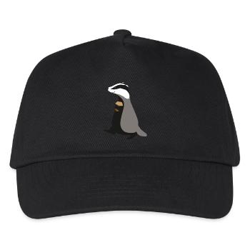 Dachs - Kinder Basecap - Schwarz - Vorne