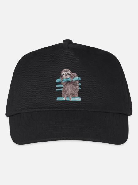 Hey mr sloth - Kinder Basecap - Schwarz