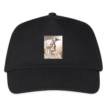 Indien Crow - Casquette de baseball Enfant - noir - Devant