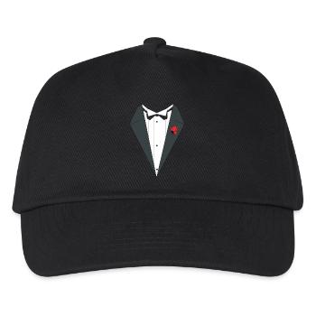 Tuxedo Pak bruiloft - Kids’ Baseball Cap - black - Front