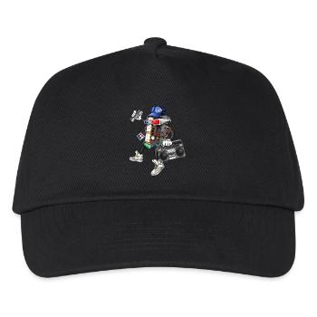 80s Retro Funky Design - Kids’ Baseball Cap - black - Front