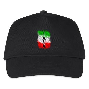 italia - Kinder Basecap - Schwarz - Vorne