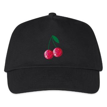 disco cherries - Kids’ Baseball Cap - black - Front