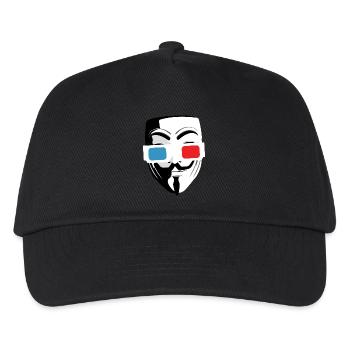 Masque cinéma lunette 3D - Casquette de baseball Enfant - noir - Devant