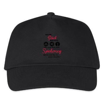 Glück Spiekeroog - Kinder Basecap - Schwarz - Vorne