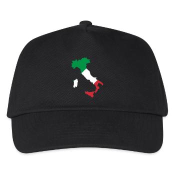 ITALIEN / ITALIA / ITALIENISCH - Kinder Basecap - Schwarz - Vorne