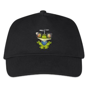 YOGA MÉDITATION BOUDDHA FROG Namaste de cadeau OM - Casquette de baseball Enfant - noir - Devant