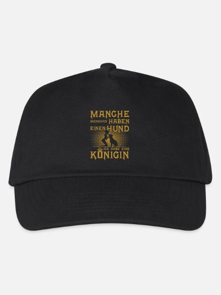 Manche haben einen Hund ich habe eine Königin - Kinder Basecap - Schwarz