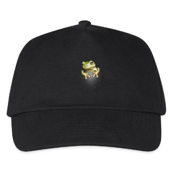 POCKET FROG - Kids’ Baseball Cap - black - Front