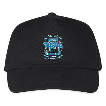 papa - Casquette de baseball Enfant - noir - Devant