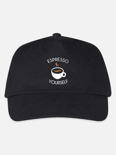 Espresso yourself - Kinder Basecap - Schwarz