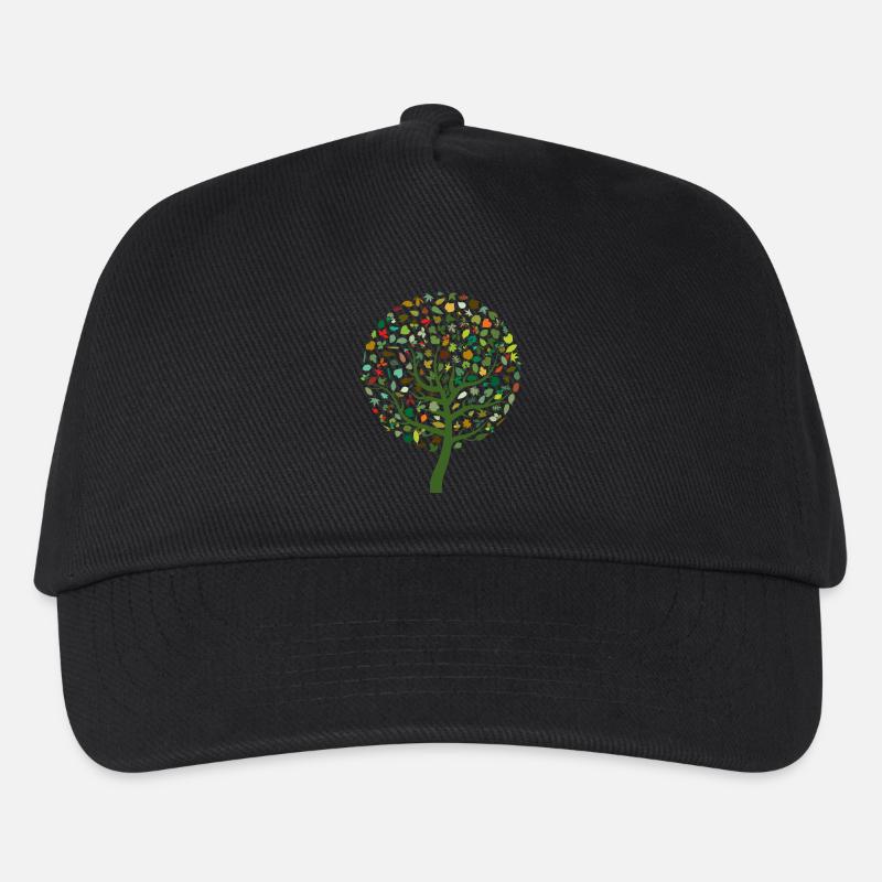 Natur - Kinder Basecap - Schwarz