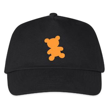 teddybaer teddy baer grizzly braunbaer schwarzbaer - Kinder Basecap - Schwarz - Vorne