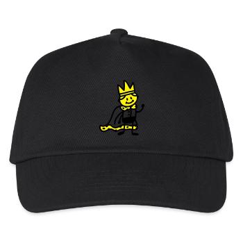 kleiner König - Kinder Basecap - Schwarz - Vorne