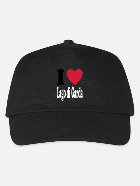 I love Lago di Garda (Alle Farben!) - Kinder Basecap - Schwarz