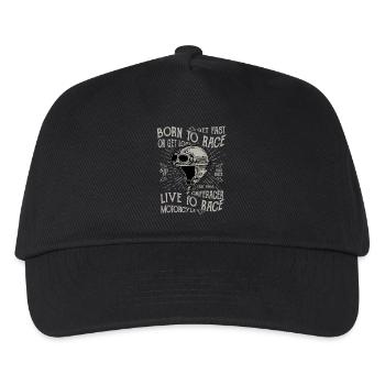 Born To Race Motorcycle - Kids’ Baseball Cap - black - Front