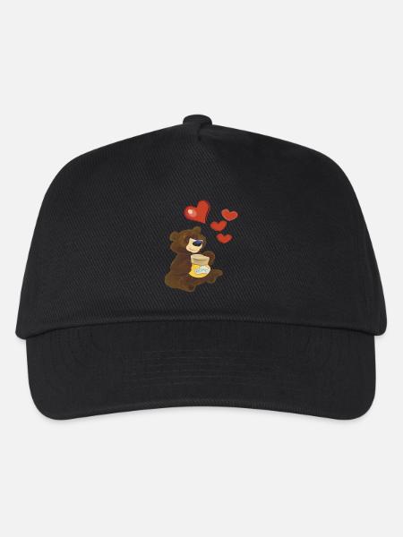 Bär - Kinder Basecap - Schwarz