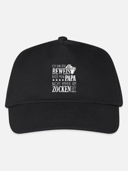 Gamer Gaming Shirt Beweis - Kinder Basecap - Schwarz