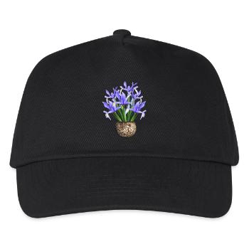 flowers lilies tulips orchids sunflower dahlia ger - Kids’ Baseball Cap - black - Front