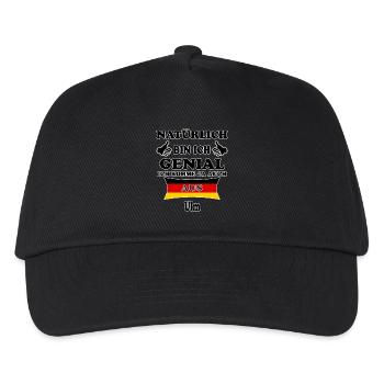 Geschenk Genial komme aus Ulm - Kinder Basecap - Schwarz - Vorne