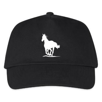 Running Horse - Kids’ Baseball Cap - black - Front