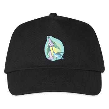 rainbow sun clouds weather rainbow sun cloud28 - Kids’ Baseball Cap - black - Front
