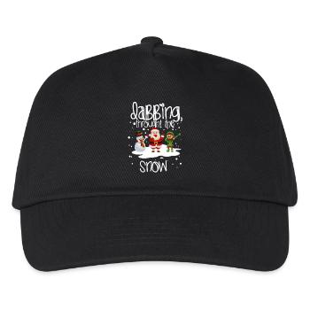 Dab Santa Geschenk Weihnachten Christmas Dabbing - Kinder Basecap - Schwarz - Vorne