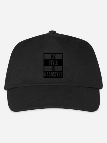 my style is hardstyle - Kinder Basecap - Schwarz