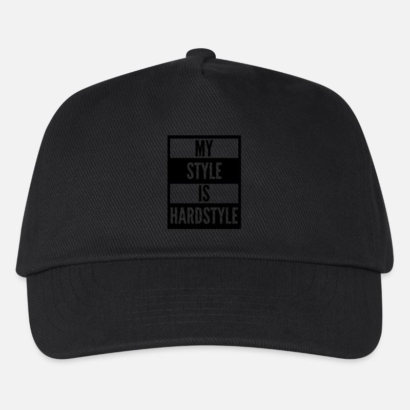 my style is hardstyle - Kinder Basecap - Schwarz