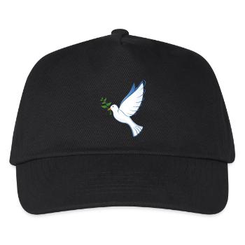 dove of peace - Kids’ Baseball Cap - black - Front