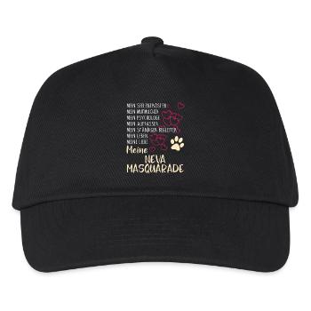 NEVA-MASQUARADE -Katze - Kinder Basecap - Schwarz - Vorne