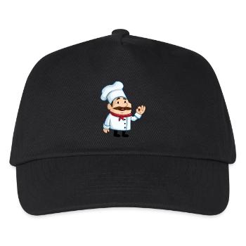 chef chef baker baecker kitchen kitchen kitchen1 - Kids’ Baseball Cap - black - Front