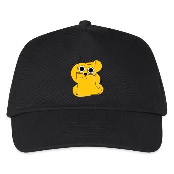 Yellow Cat - Kids’ Baseball Cap - black - Front