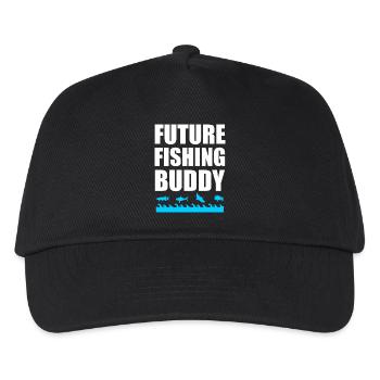 future fishing buddy - Kinder Basecap - Schwarz - Vorne