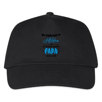 Papa Held - Kinder Basecap - Schwarz - Vorne