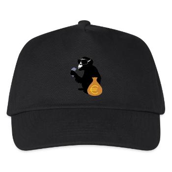 euro monkey - Kinder Basecap - Schwarz - Vorne