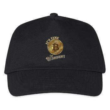 Bitcoin Revolution shirt crypto - Kids’ Baseball Cap - black - Front