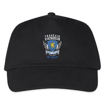 Franc-Comtois Grâce Dieu - Casquette de baseball Enfant - noir - Devant
