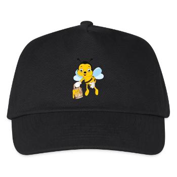 miel abeille apiculteur rucher abeille - Casquette de baseball Enfant - noir - Devant