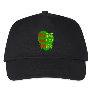 reggae jamaica power - Kids’ Baseball Cap - black - Front