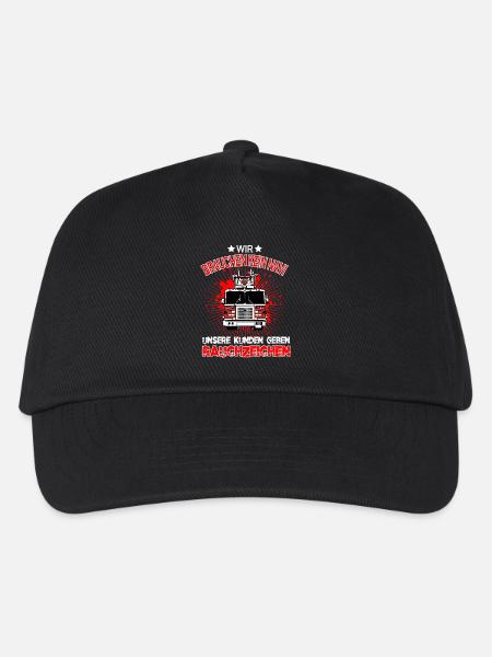 Feuerwehrmann freiwillige Feuerwehr Geschenk - Kinder Basecap - Schwarz