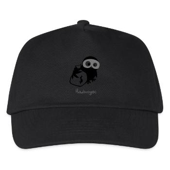 EULE // Raubvogel. - Kinder Basecap - Schwarz - Vorne