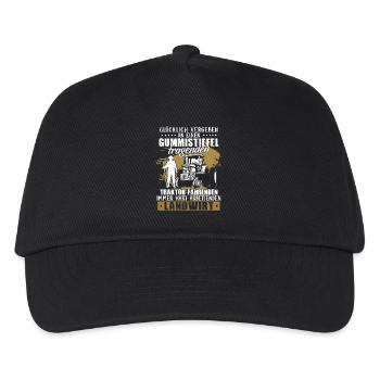 Landwirt Shirt · Landwirtschaft · Vergeben Bauer - Kinder Basecap - Schwarz - Vorne