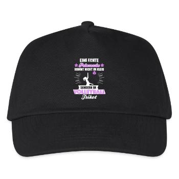 eine Echte Prinzessin kommt nicht im kleid sondern - Kinder Basecap - Schwarz - Vorne